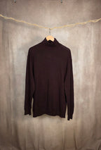 Maglione dolcevita a tinta unita