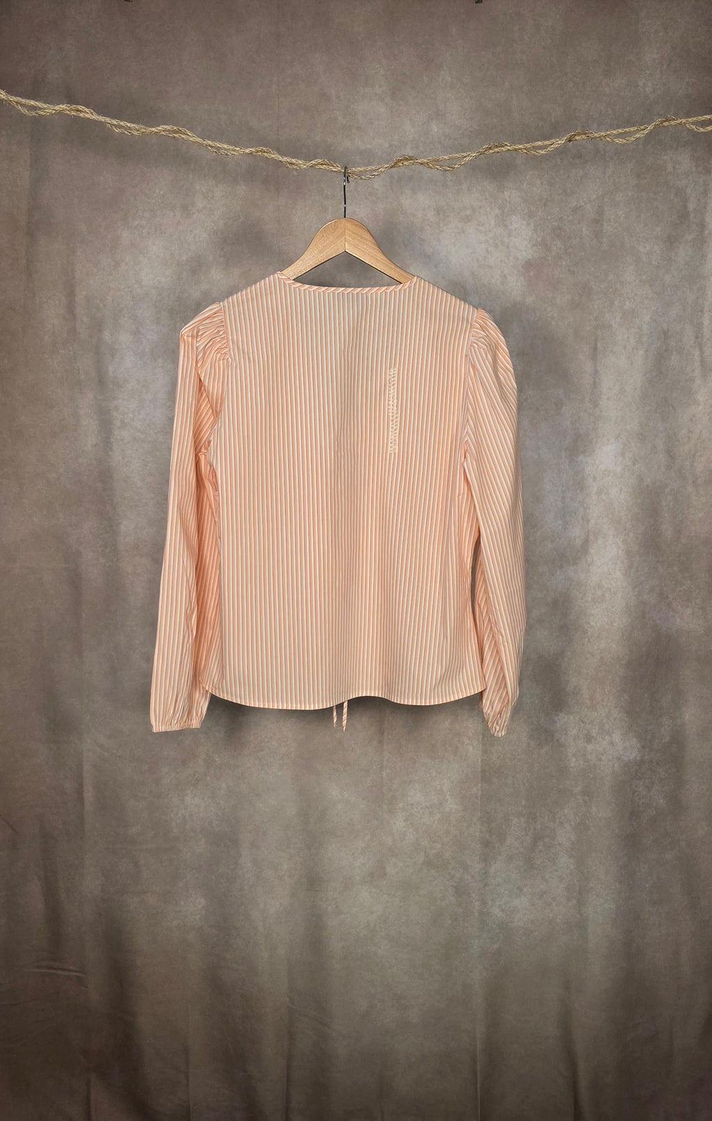 Camicia gessata color pesca
