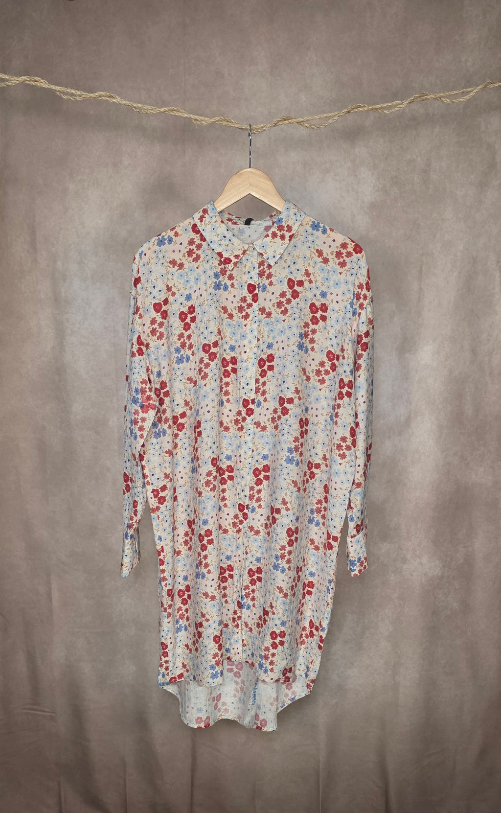 Camicia tunica a stampa floreale
