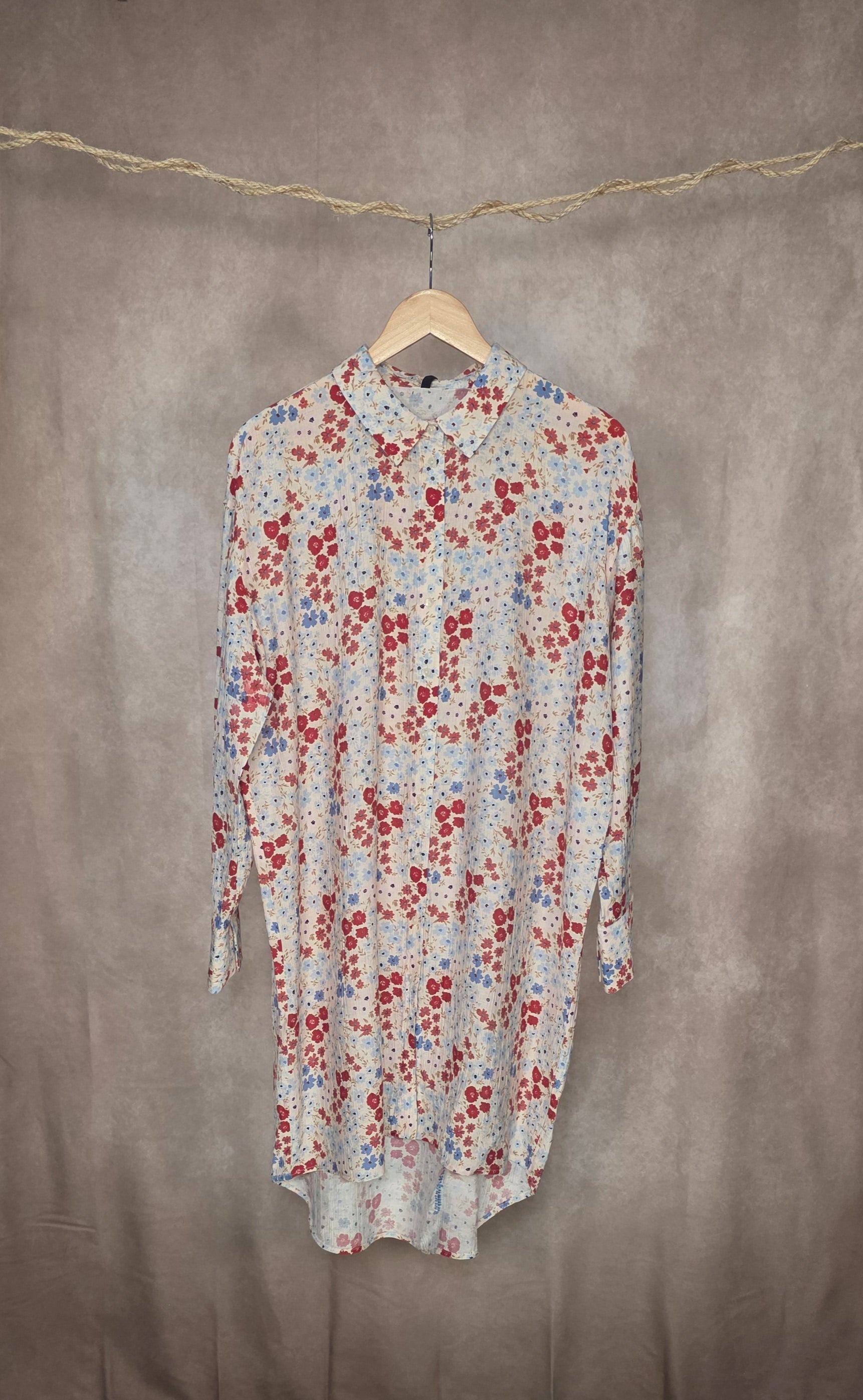 Camicia tunica a stampa floreale