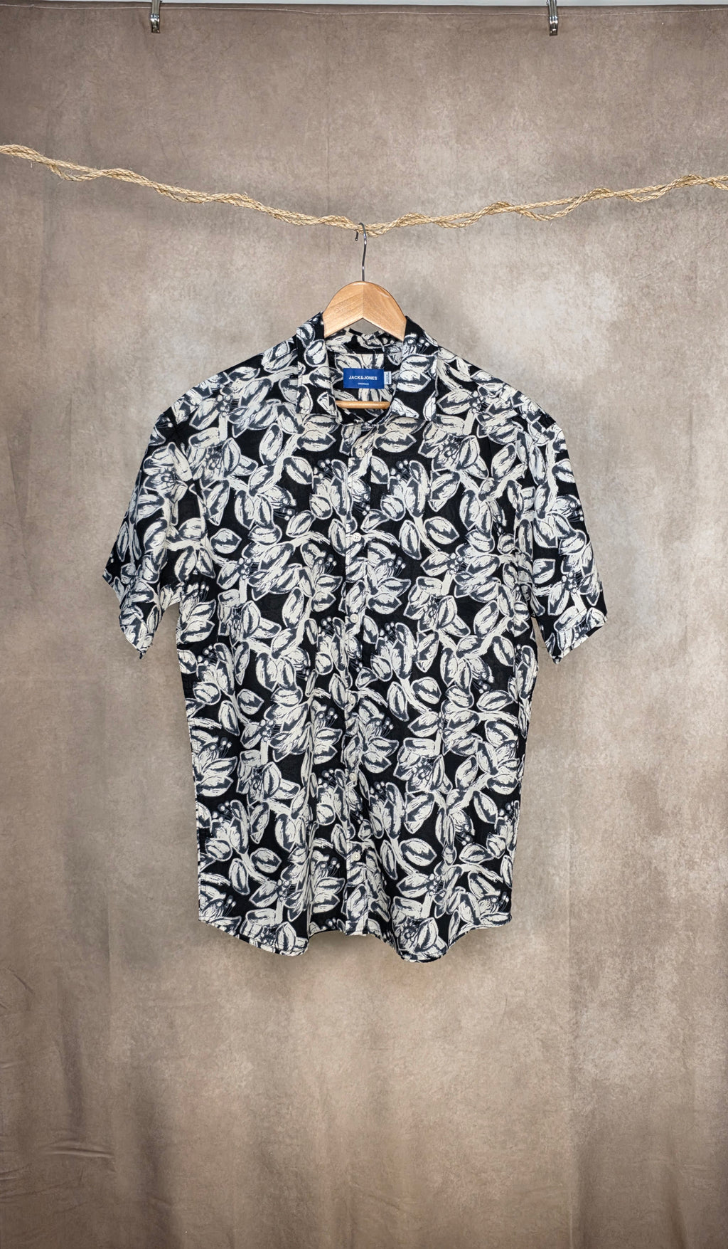 Camicia in cotone a fantasia