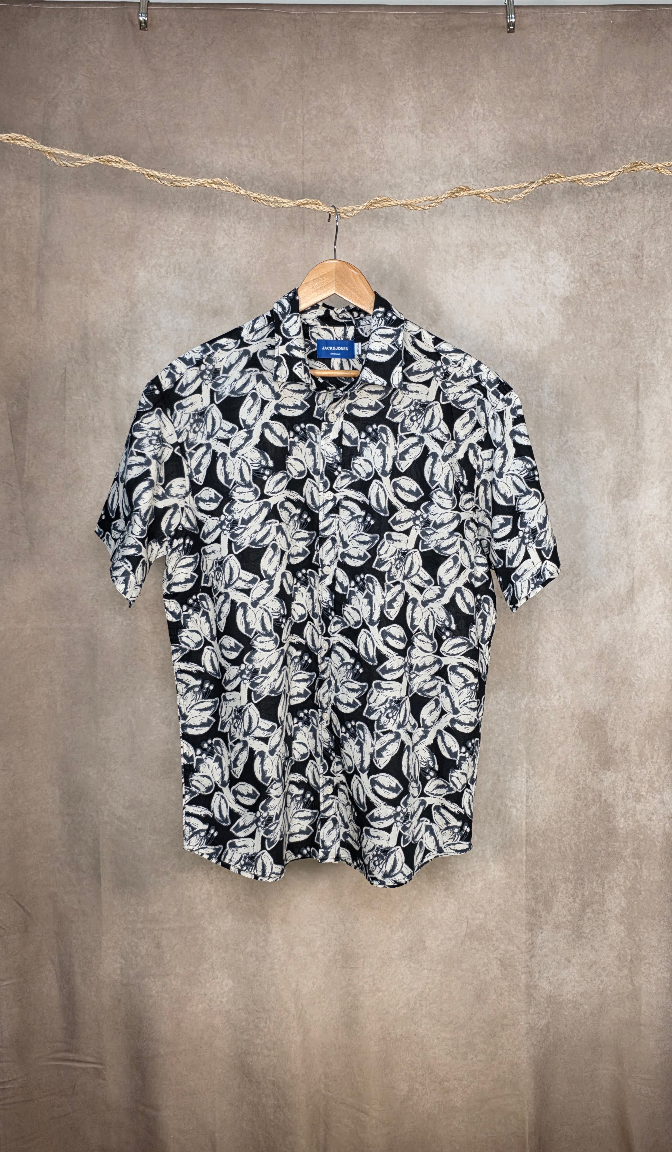 Camicia in cotone a fantasia