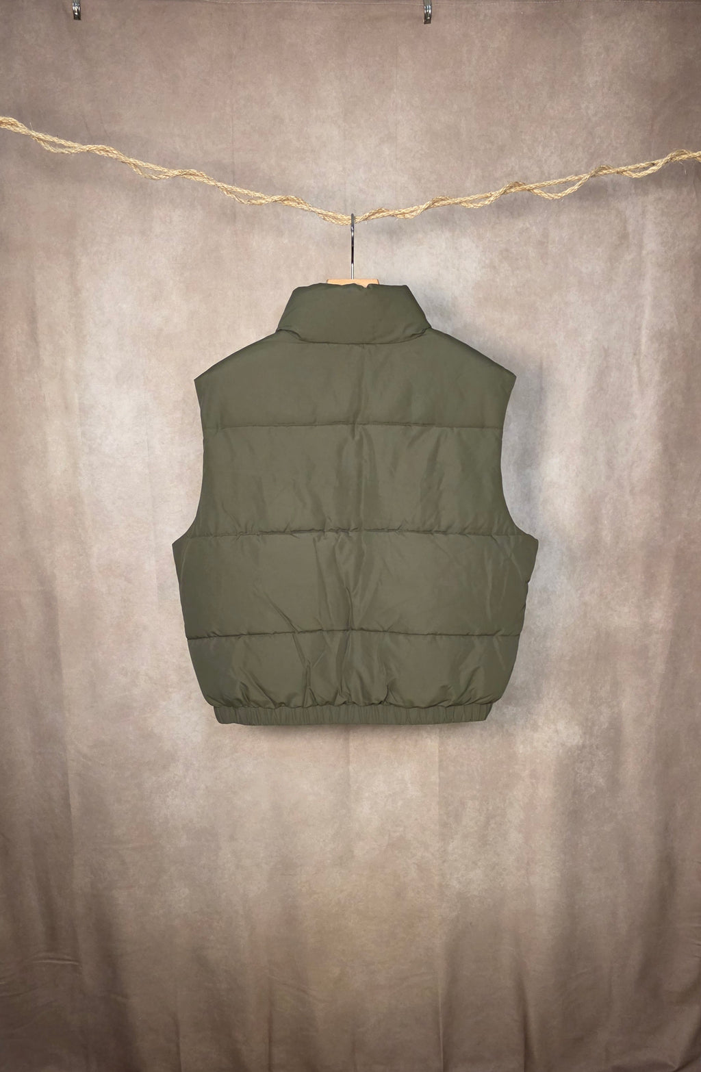 Gilet imbottito verde salvia