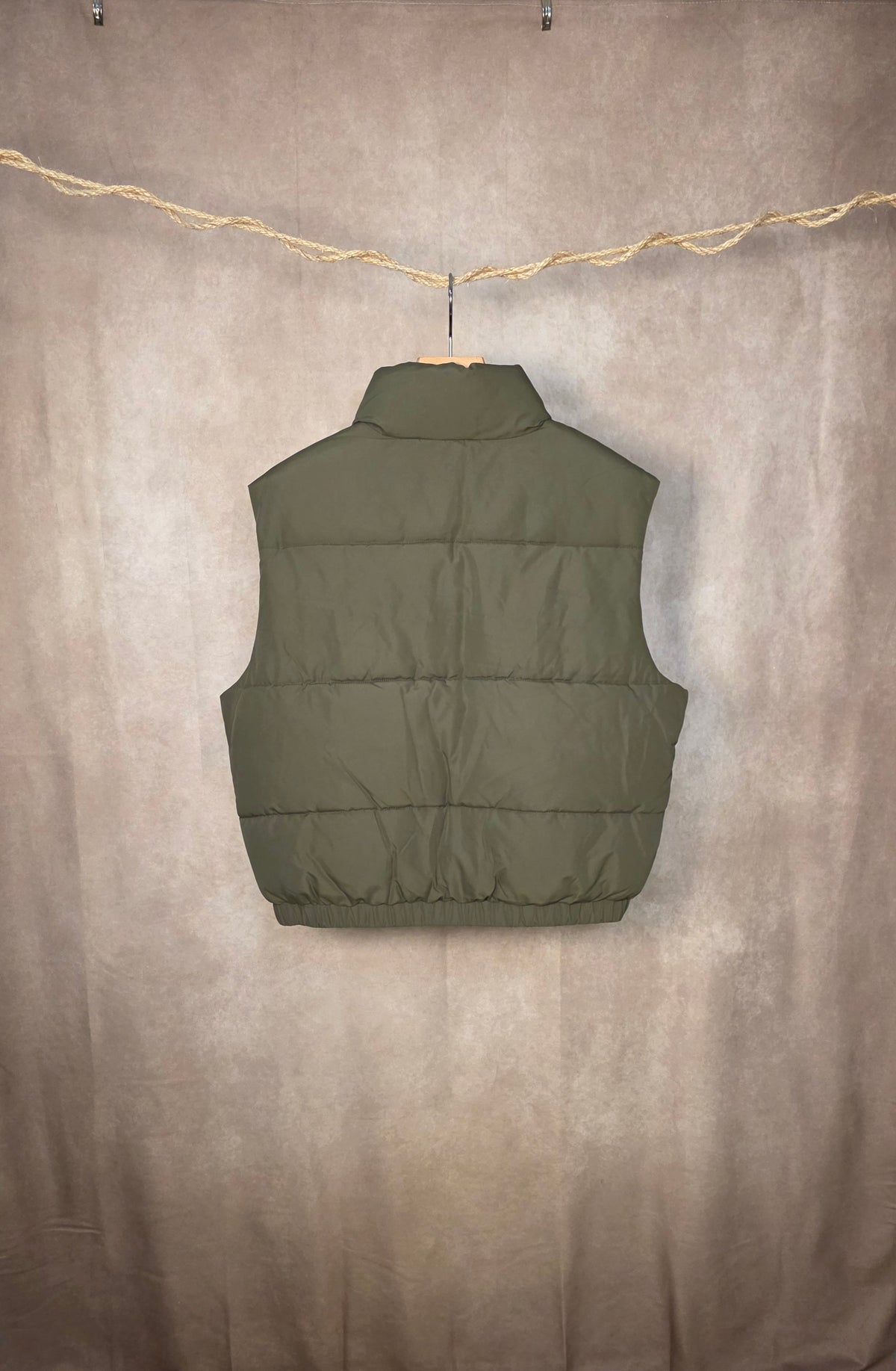 Gilet imbottito verde salvia