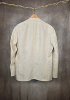 Blazer in lino color sabbia