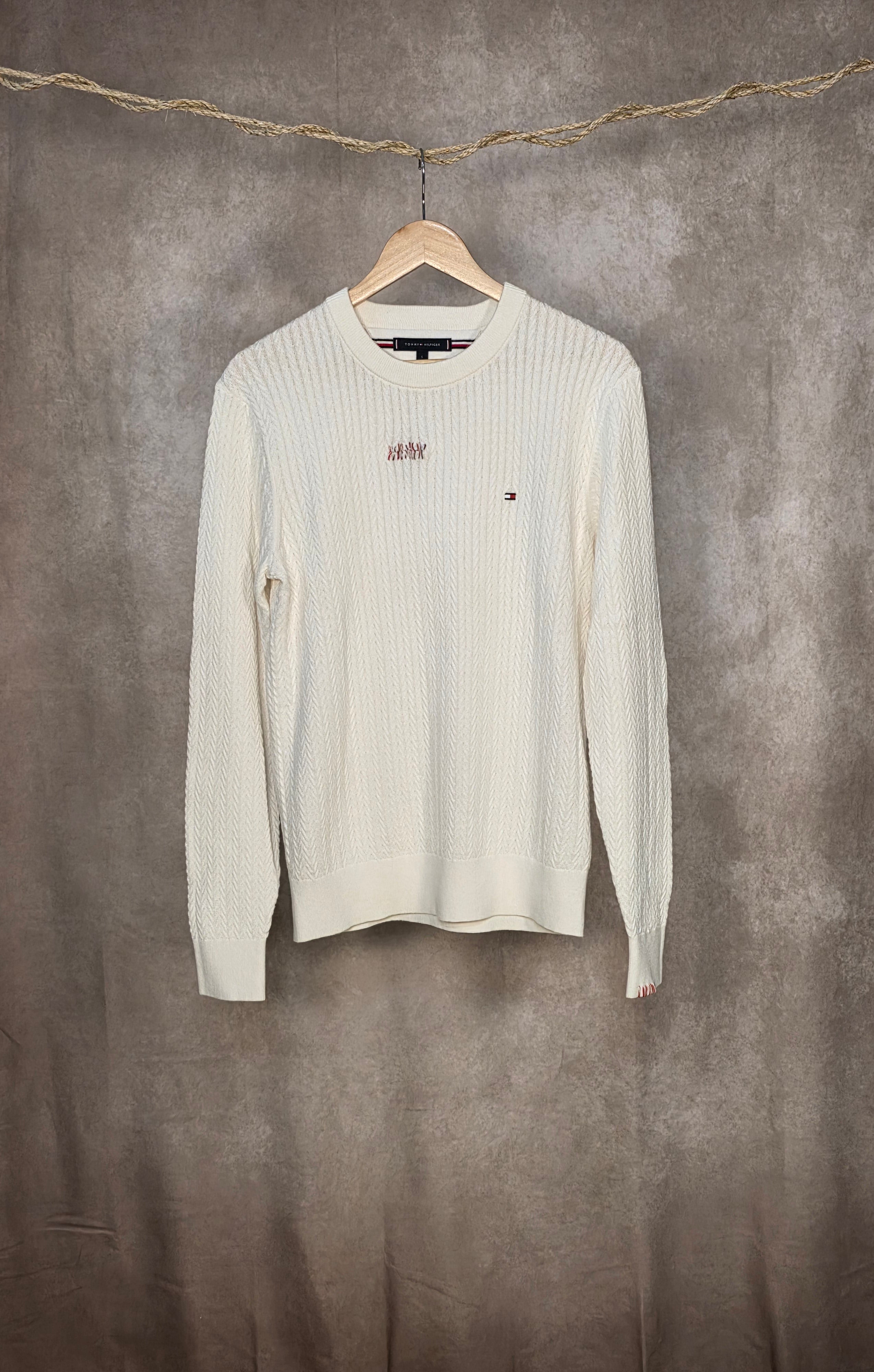 Maglione girocollo a coste