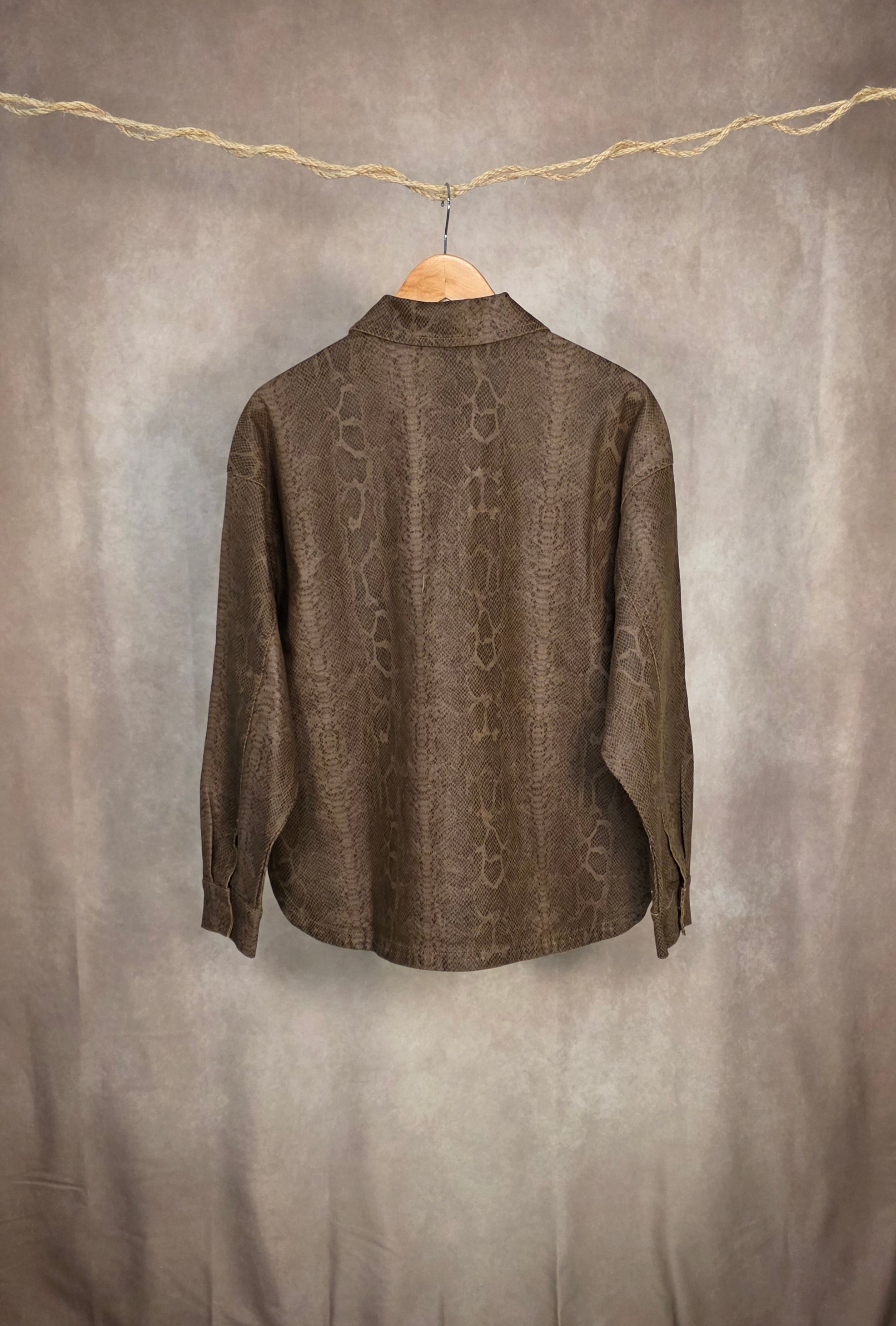 Camicia stampa pitonata