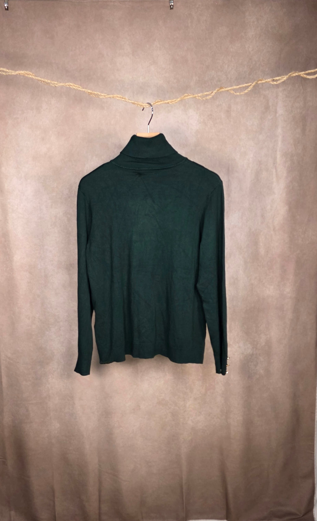 Maglia dolcevita verde smeraldo