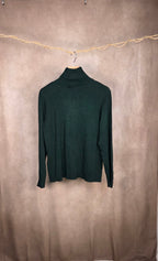 Maglia dolcevita verde smeraldo