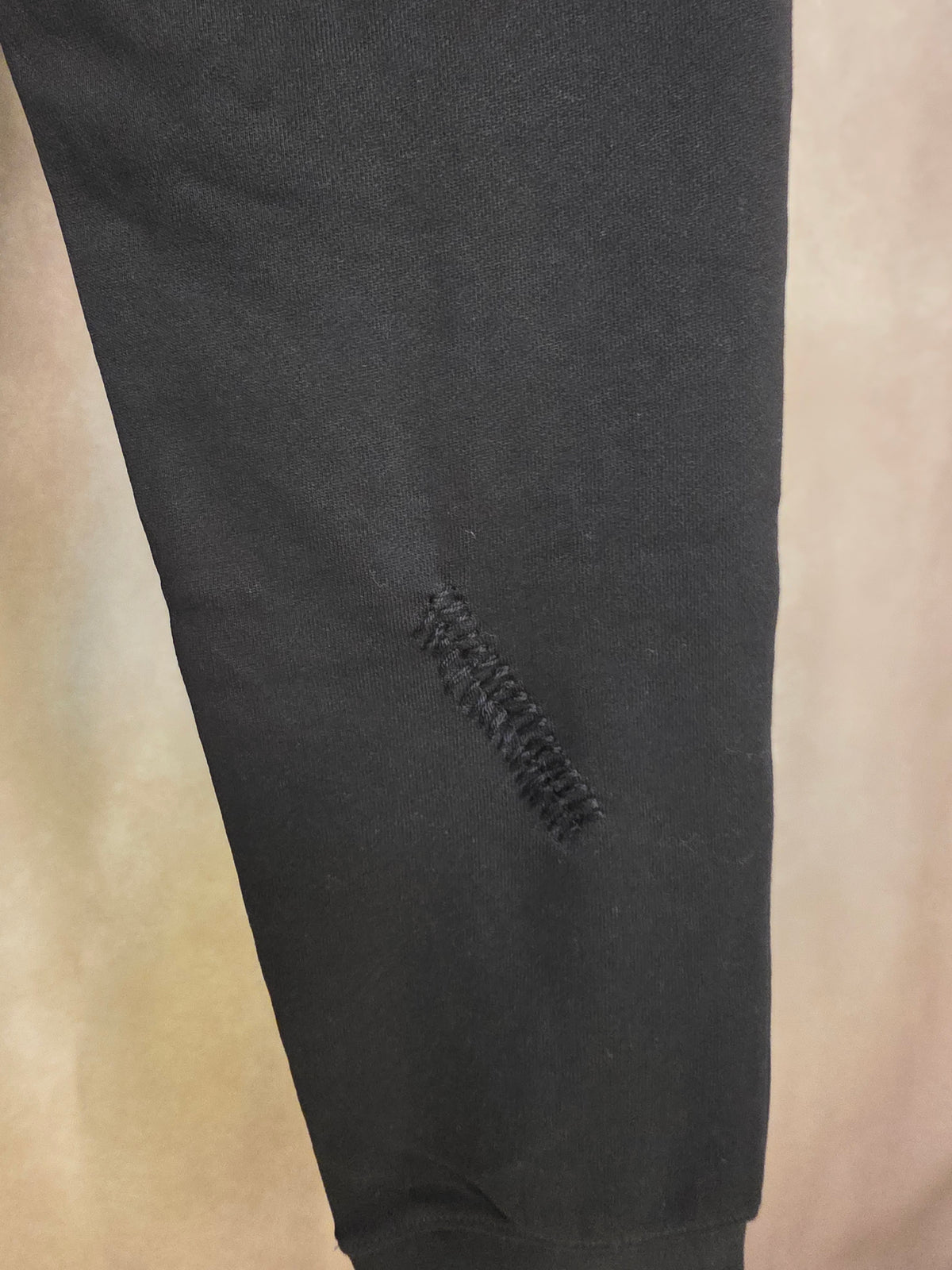 Pantaloni tuta neri in misto cotone