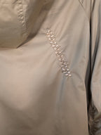 Giacca leggera cropped color champagne