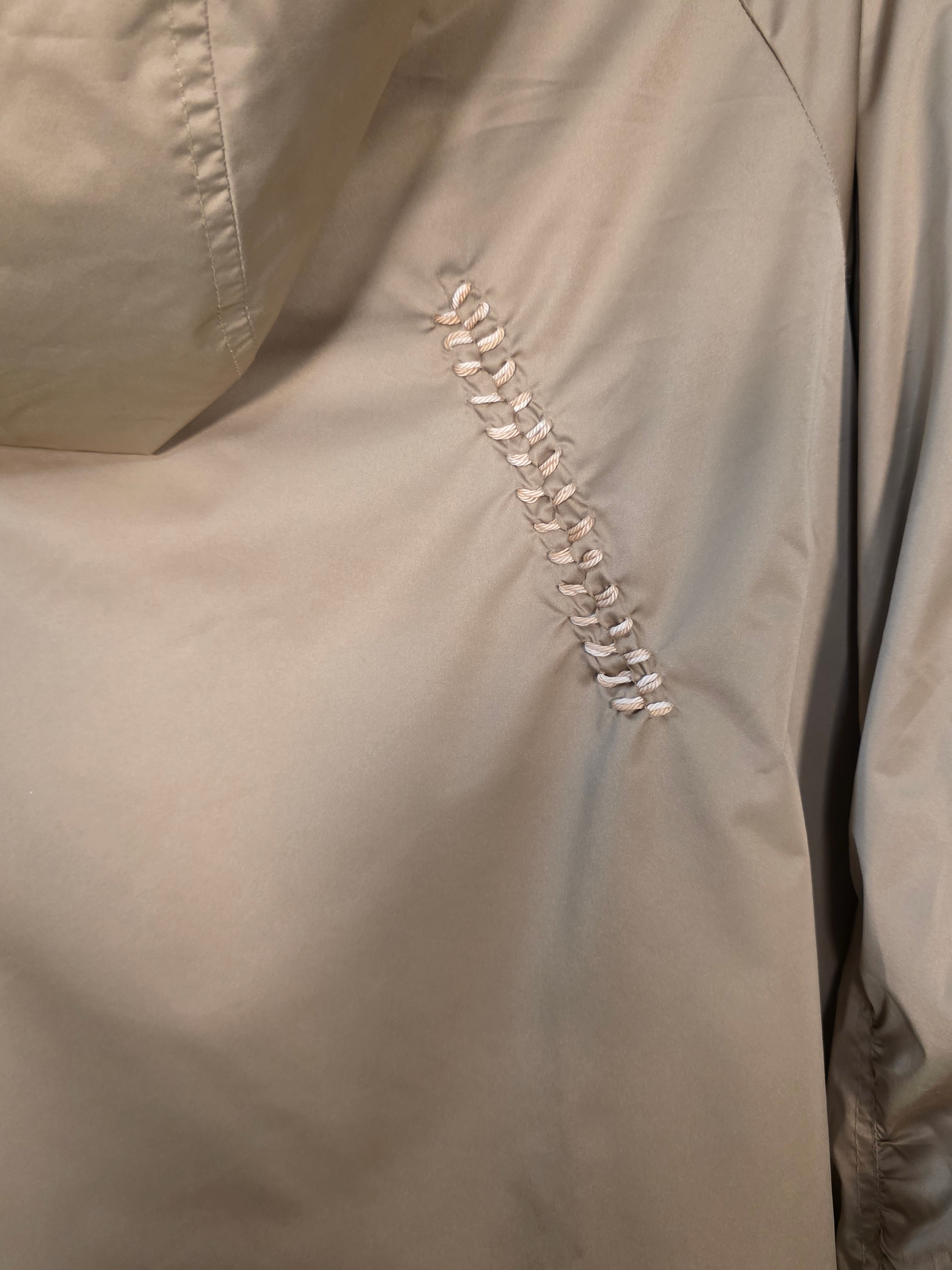 Giacca leggera cropped color champagne