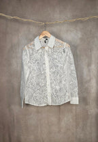 Camicia bianca trasparente