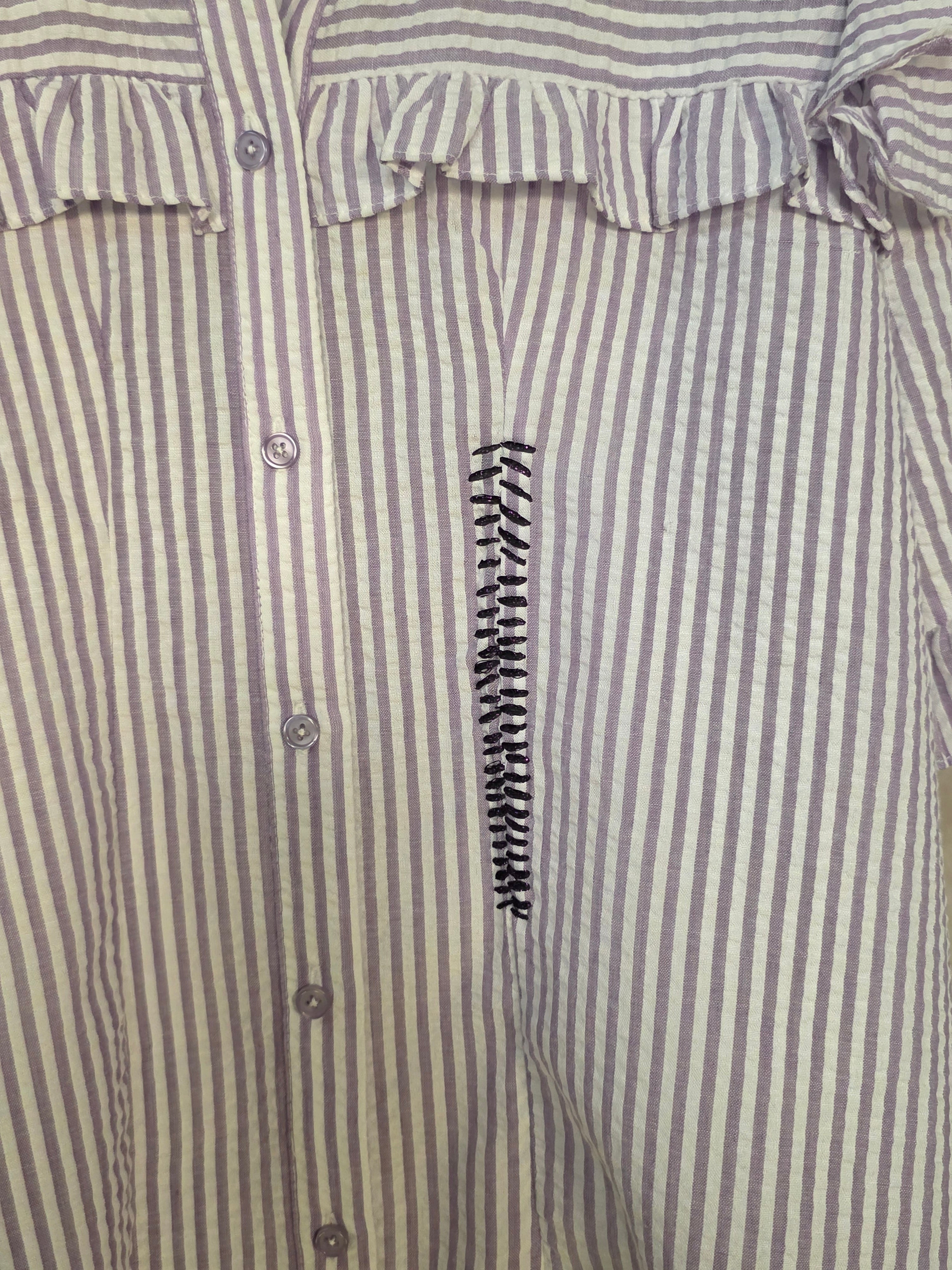 Camicia gessata viola