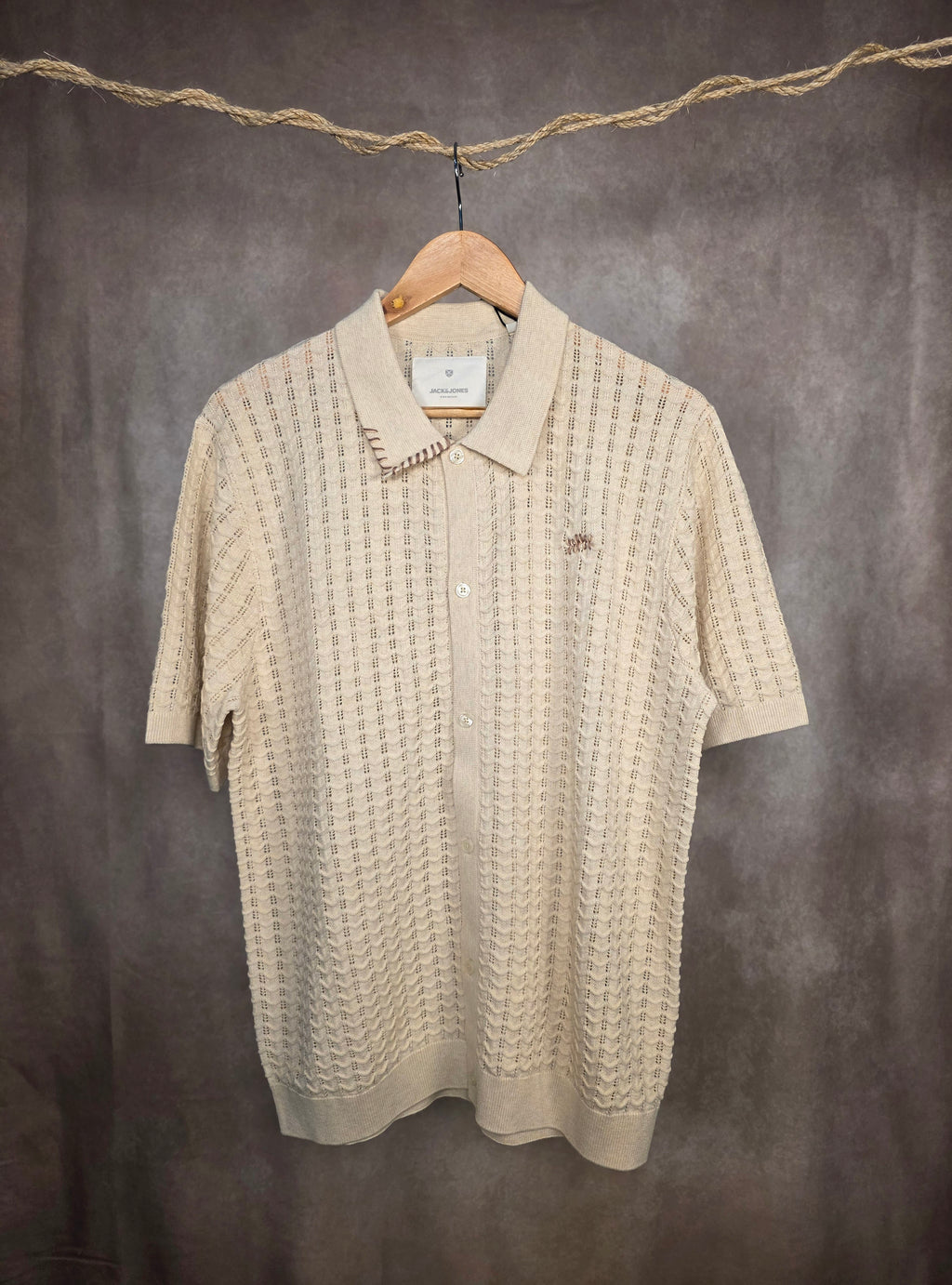 Camicia in maglia traforata