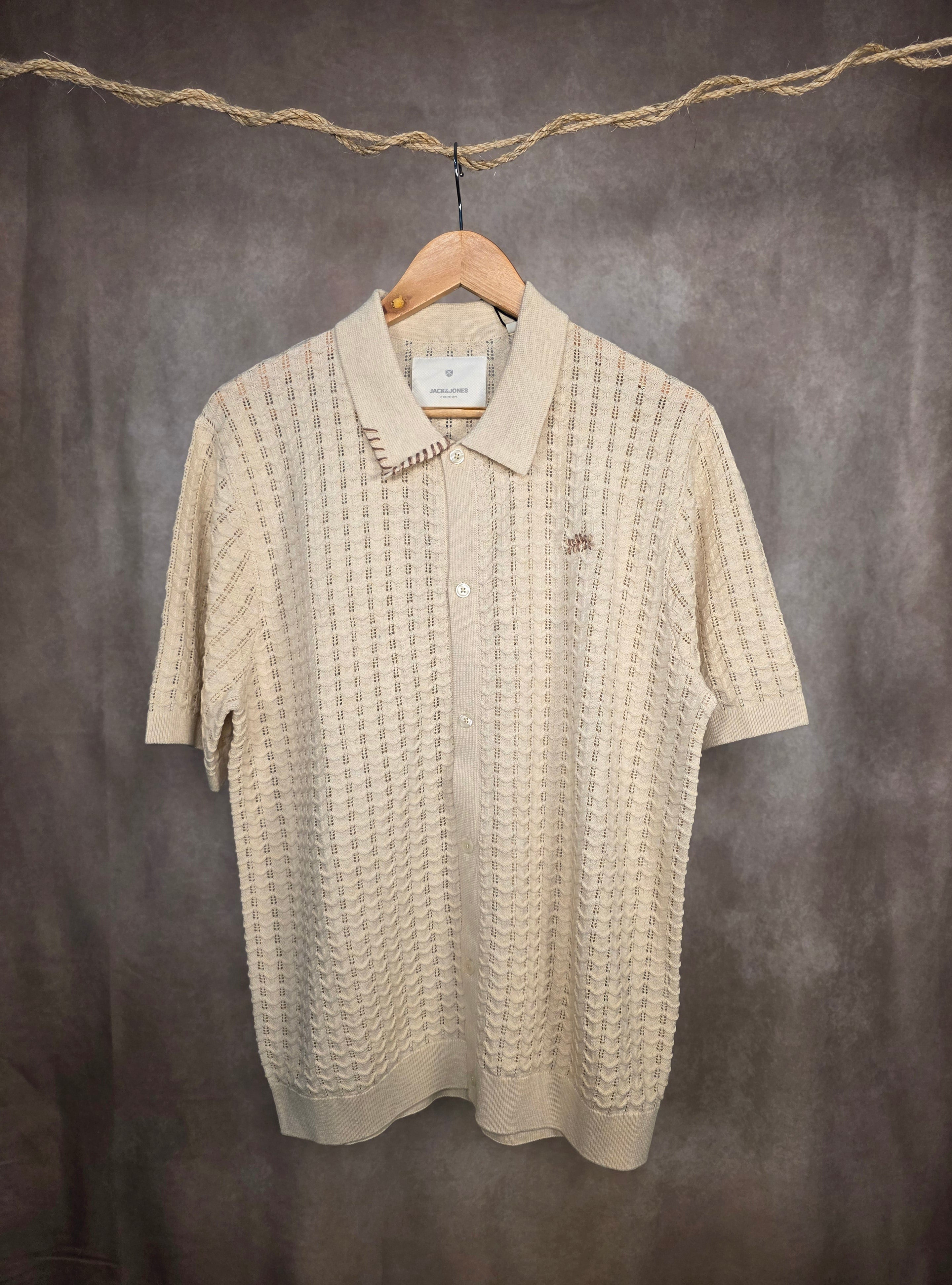 Camicia in maglia traforata