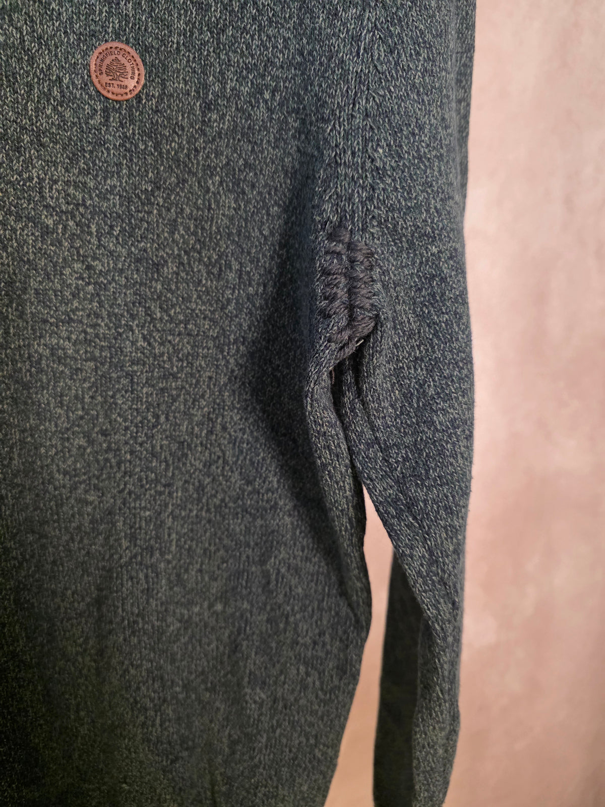 Maglia girocollo verde scuro