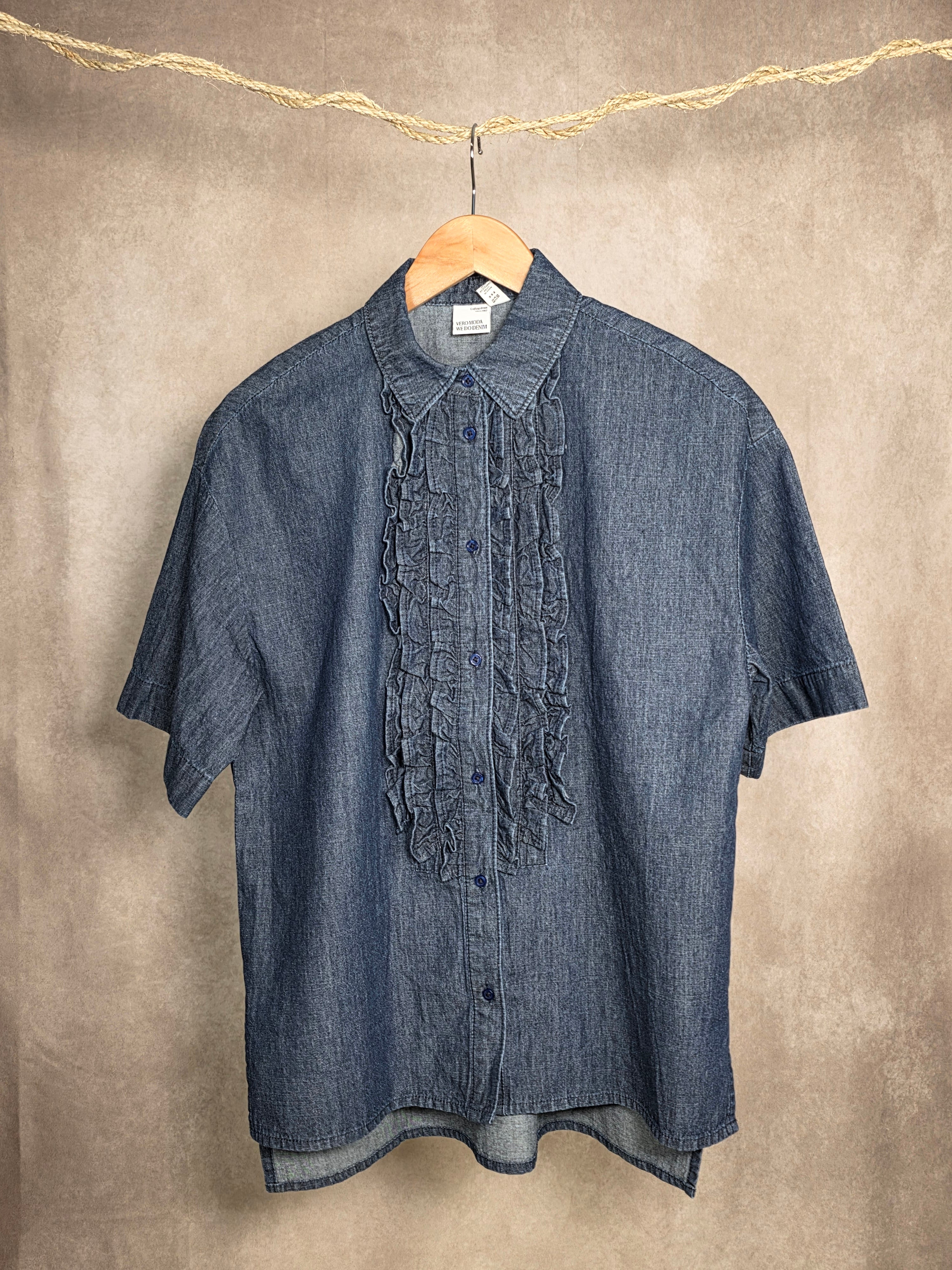 Camicia con rouches