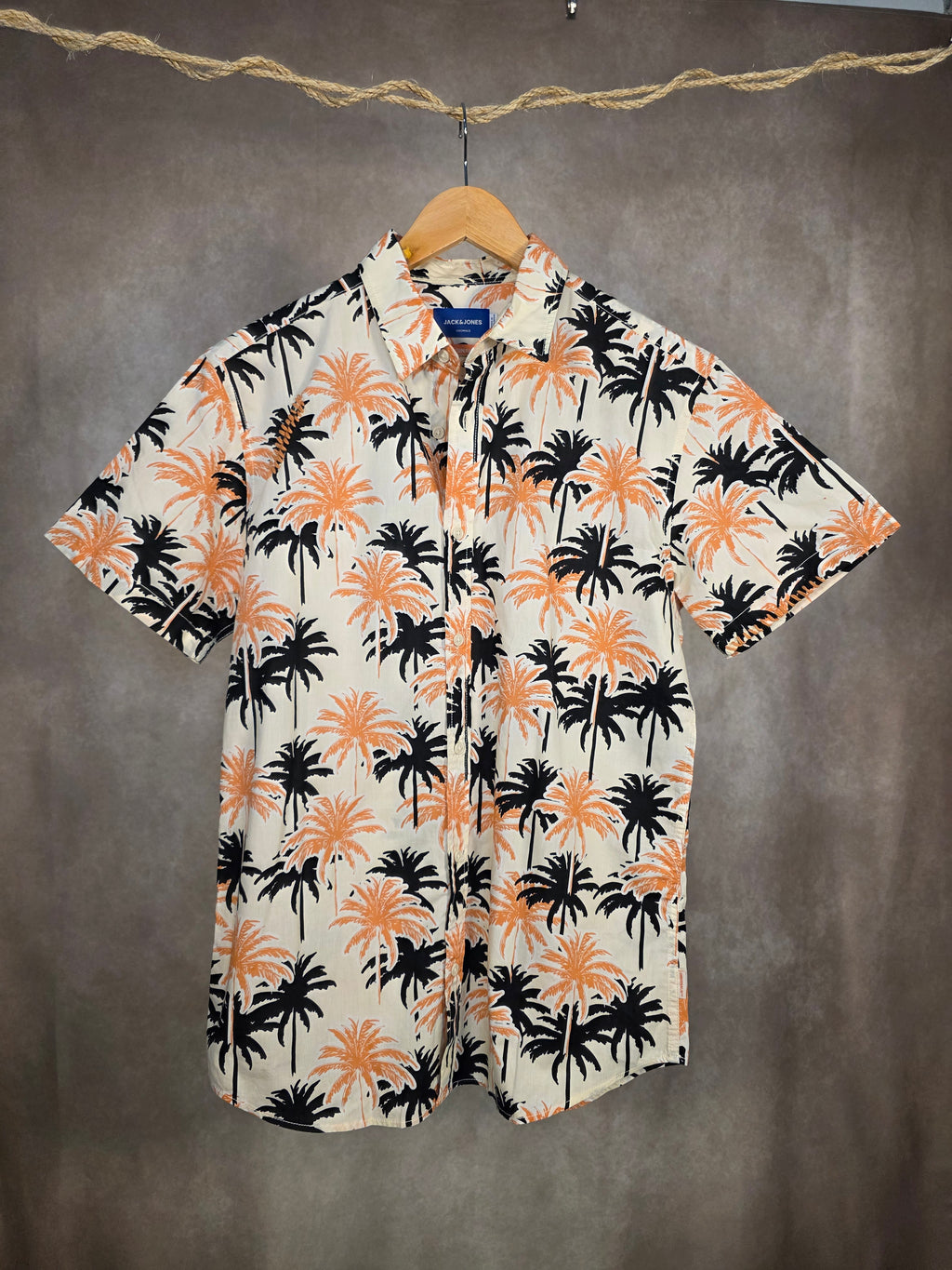 Camicia hawaiana fantasia palme