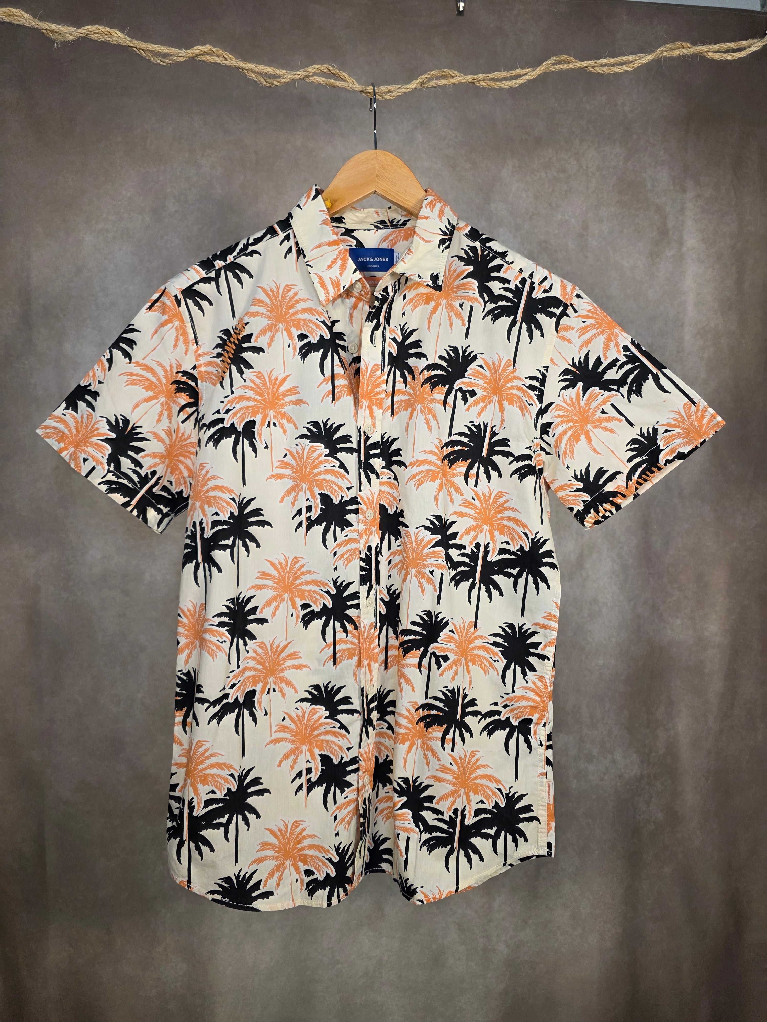Camicia hawaiana fantasia palme