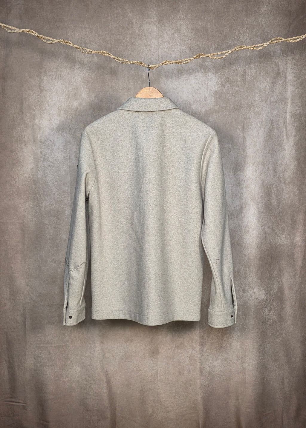 Giacca Overshirt color pietra
