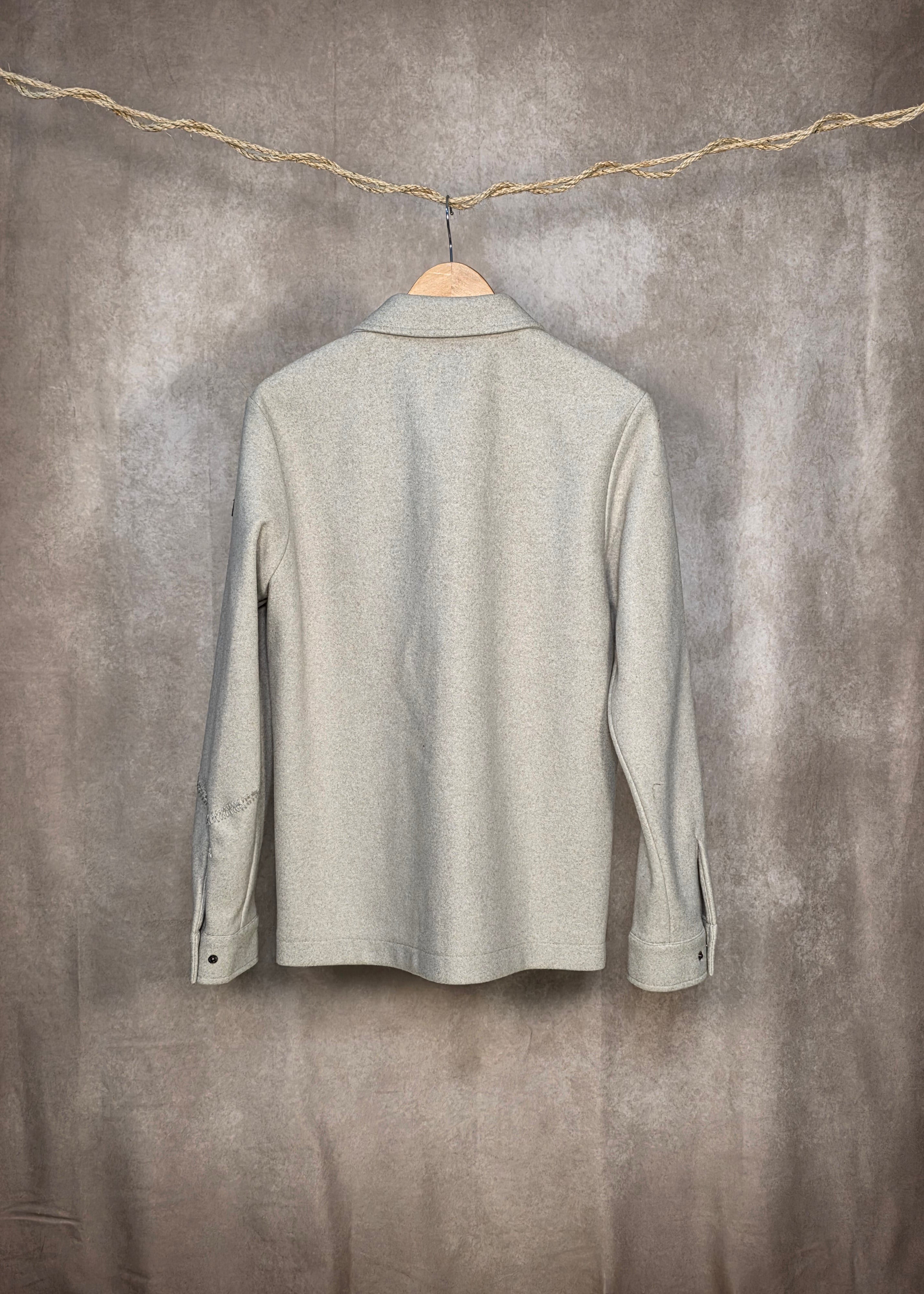 Giacca Overshirt color pietra