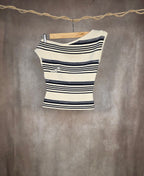 Top in maglia asimmetrico