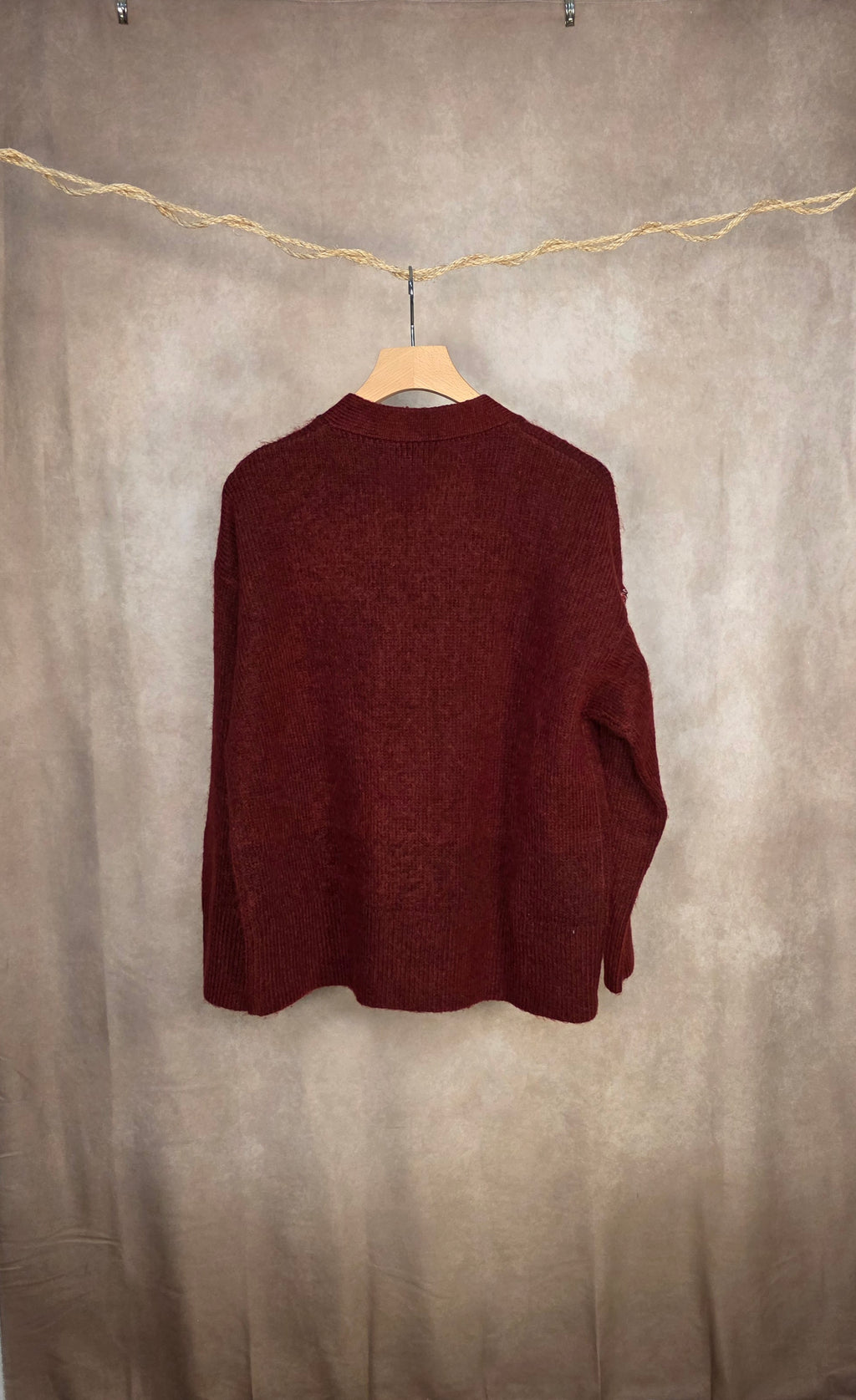 Cardigan in maglia con bottoni