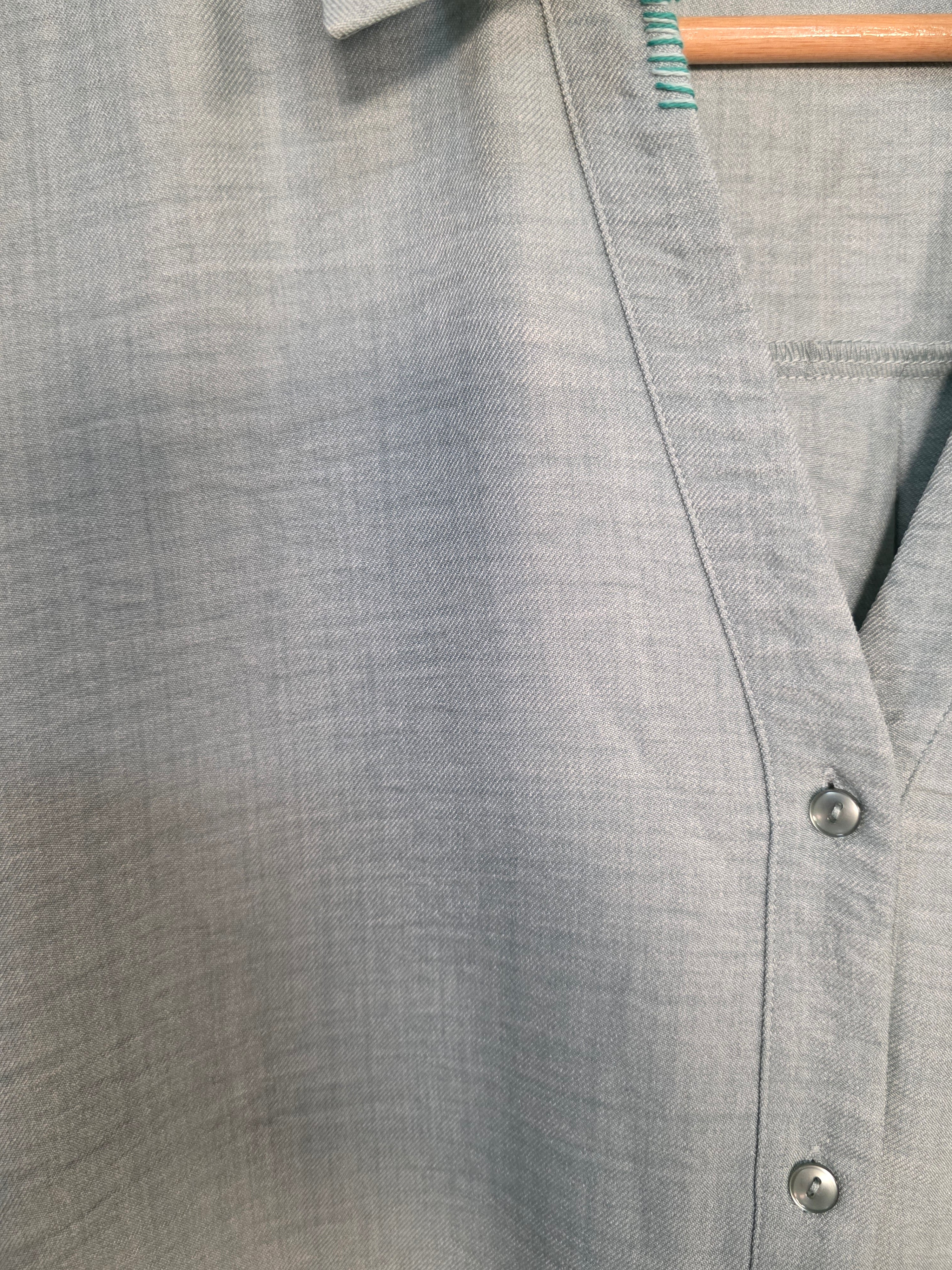 Camicia loose fit verde pastello