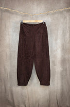 Pantaloni in camoscio barrel fit