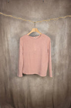 Maglione morbido rosa cipria