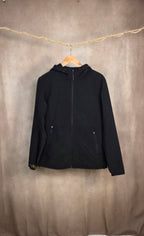 Giacca leggera tecnica con zip e cappuccio