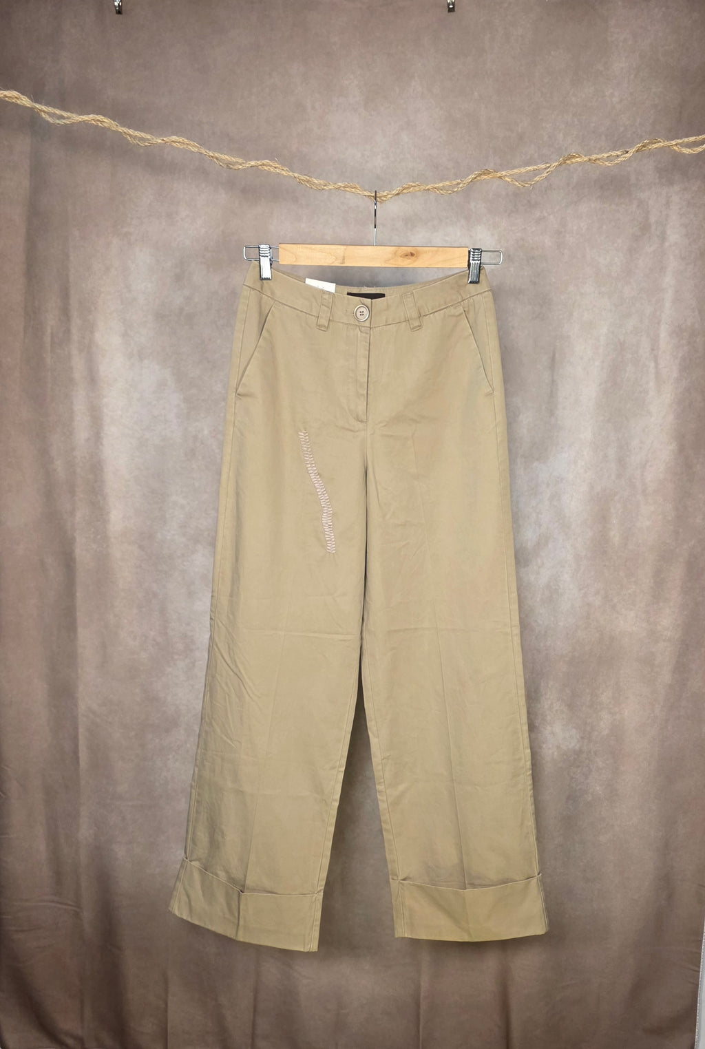 Pantaloni ampi in cotone
